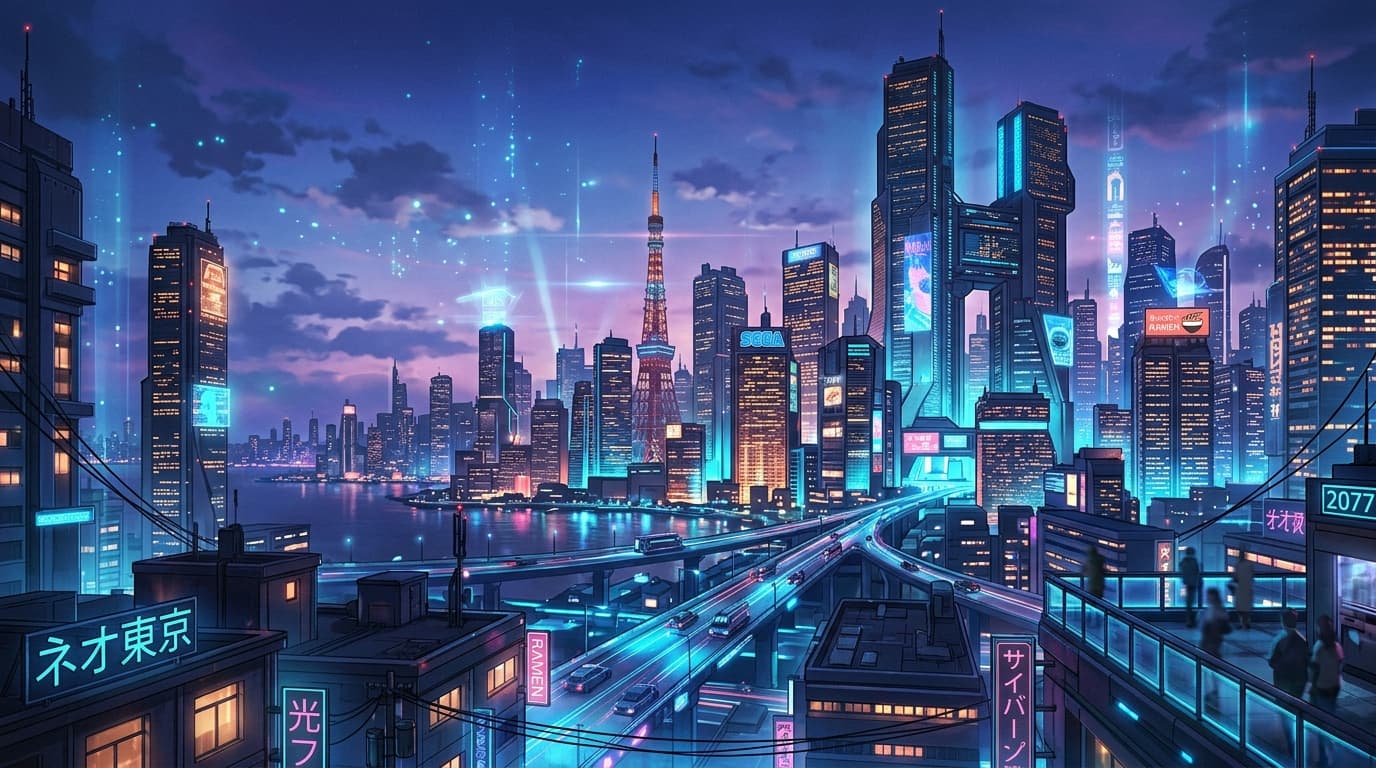 Anime Cyberpunk City